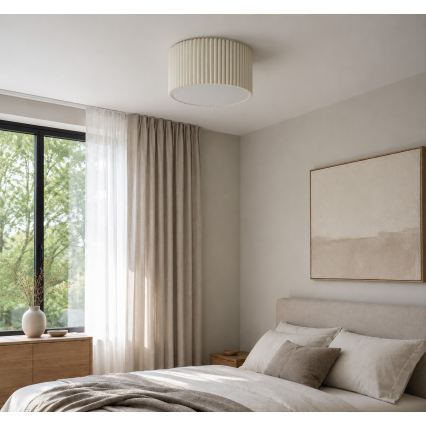 Brilliant - Plafondlamp VELIN 2x E27/20W/230V Ø 35 cm crèmekleurig