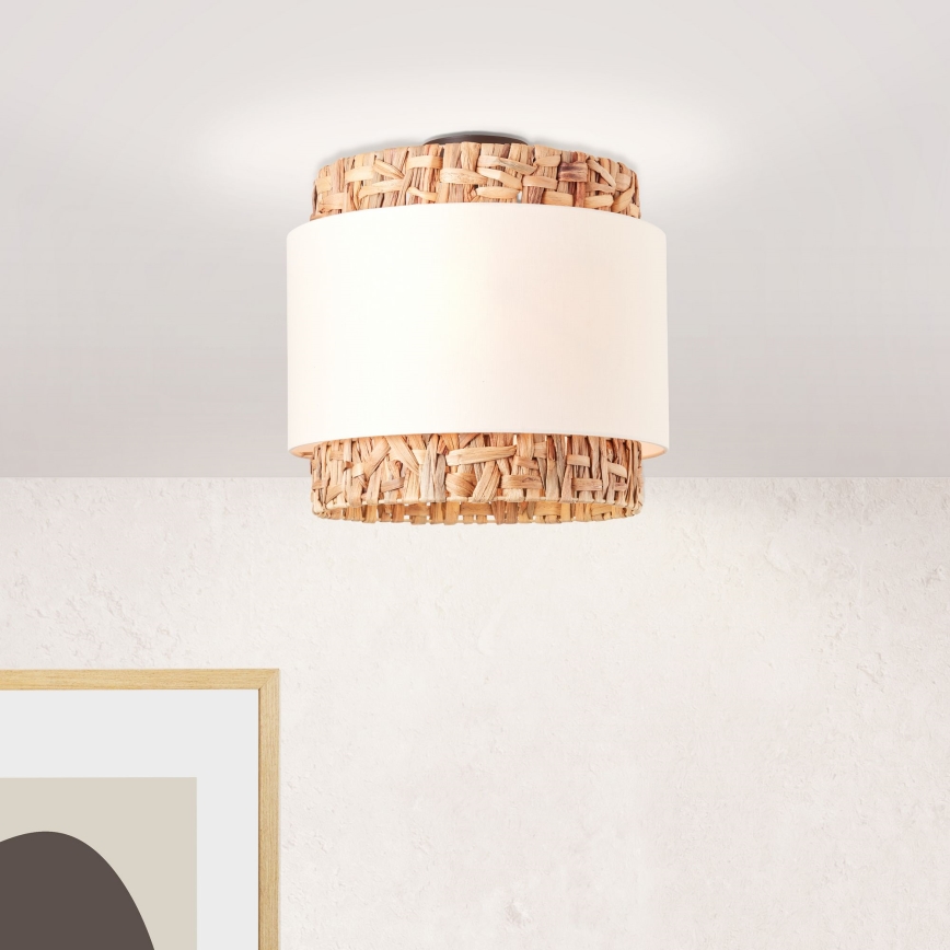 Brilliant - Plafondlamp WATERLILLY 2xE27/60W/230V diameter 35 cm crème
