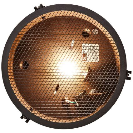 Brilliant - Plafondlamp ZOIS 1xE27/28W/230V Ø 30 cm zwart