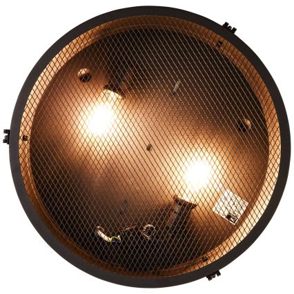 Brilliant - Plafondlamp ZOIS 2xE27/28W/230V Ø 42 cm zwart