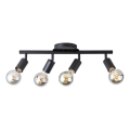 Brilliant - Plafondspot 4x E27/28W/230V zwart