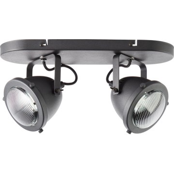 Brilliant - Plafondspot CARMEN 2xGU10/5W/230V zwart