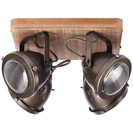 Brilliant - Plafondspot CARMEN WOOD 4xGU10/5W/230V eucalyptus