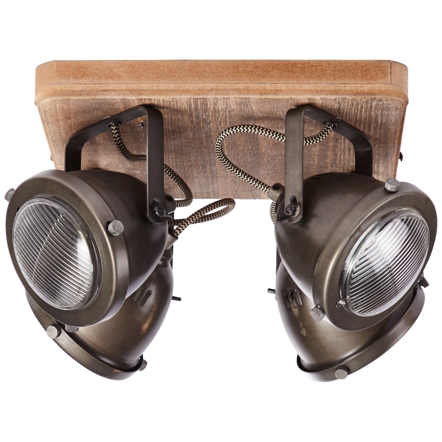Brilliant - Plafondspot CARMEN WOOD 4xGU10/5W/230V eucalyptus