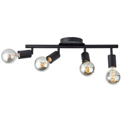 Brilliant - Plafondspot TIFFANY 4xE27/28W/230V zwart