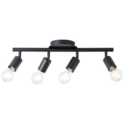 Brilliant - Plafondspot TIFFANY 4xE27/28W/230V zwart