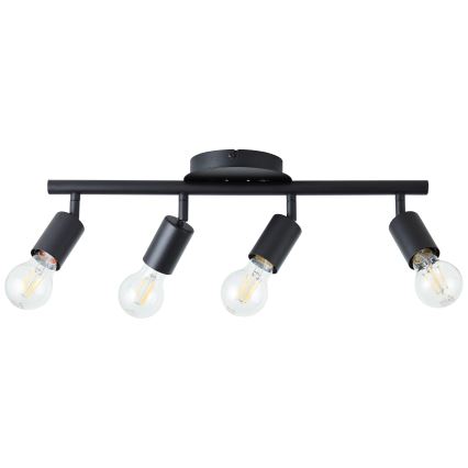 Brilliant - Plafondspot TIFFANY 4xE27/28W/230V zwart