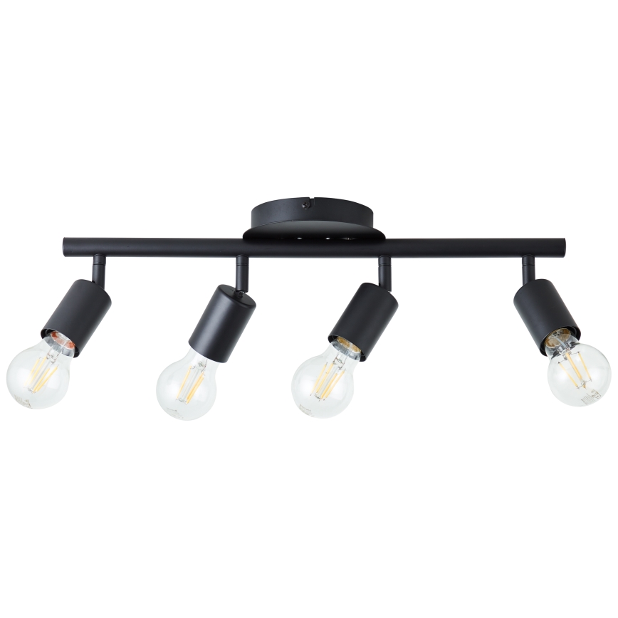 Brilliant - Plafondspot TIFFANY 4xE27/28W/230V zwart