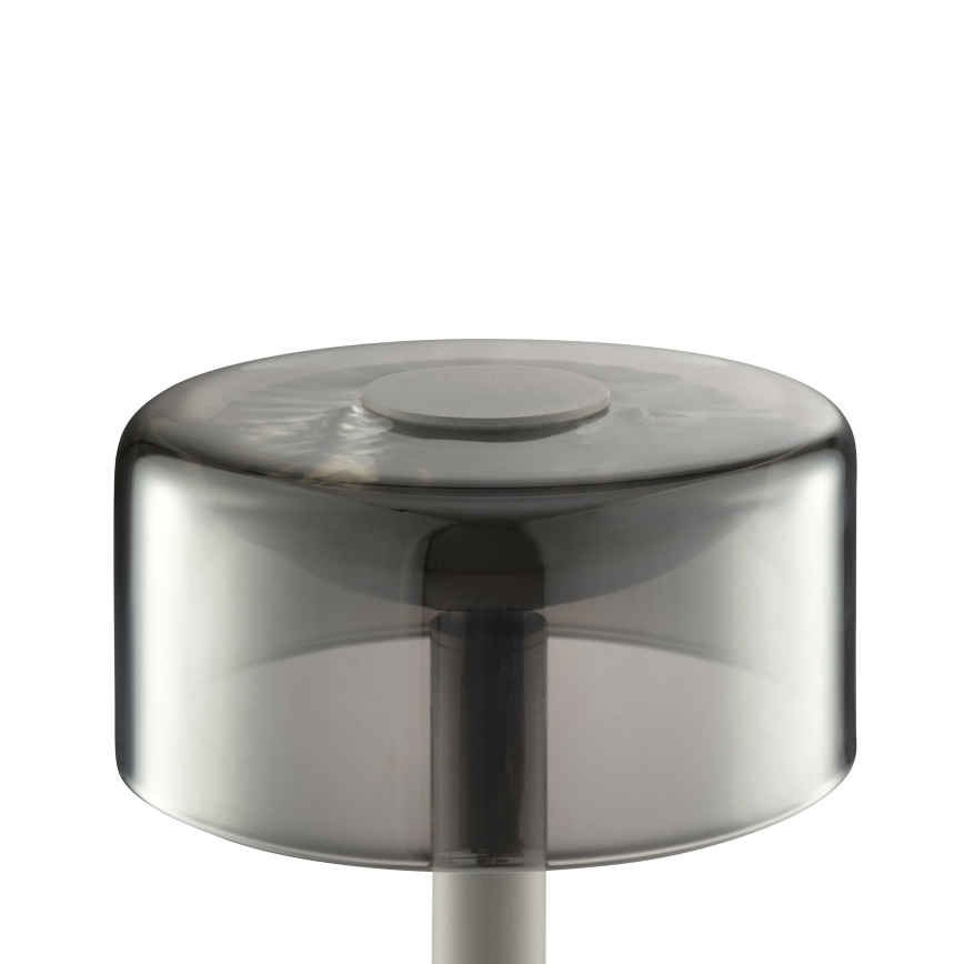 Brilliant - LED dimbare oplaadbare buitentafellamp met aanraakbediening RAZOR LED/2,5W/5V 2700K 2600 mAh IP44 grijs