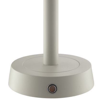 Brilliant - LED dimbare oplaadbare buitentafellamp met aanraakbediening RAZOR LED/2,5W/5V 2700K 2600 mAh IP44 grijs