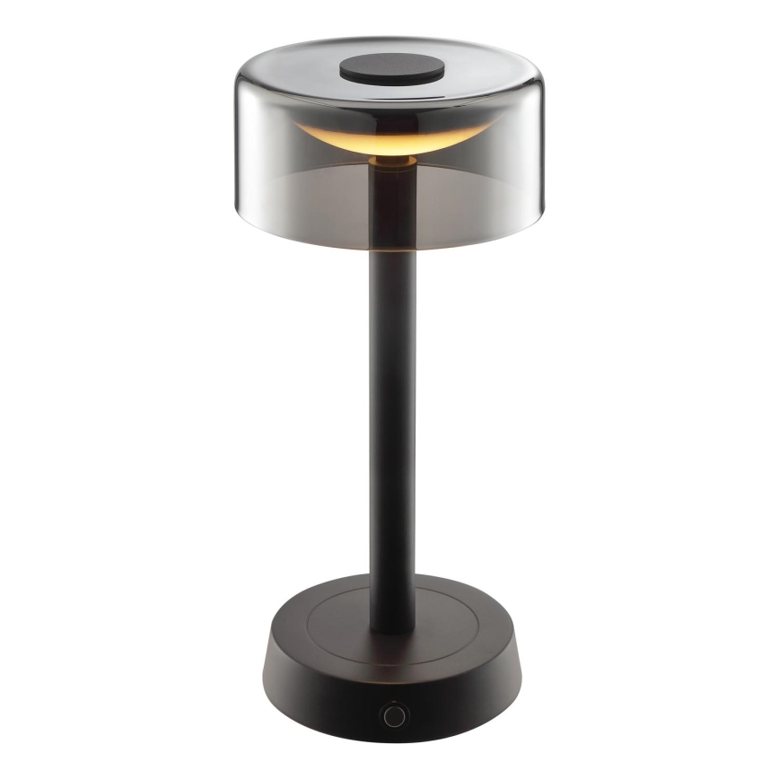 Brilliant - RAZOR LED dimbare oplaadbare buitentafellamp met aanraakbediening LED/2,5W/5V 2700K 2600 mAh IP44 zwart