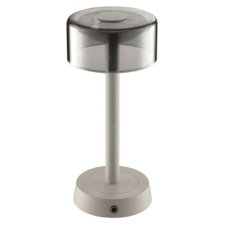 Brilliant - Dimbare oplaadbare LED-tafellamp voor buiten met aanraakbediening RAZOR LED/2,5W/5V 2700K 2600 mAh IP44 grijs