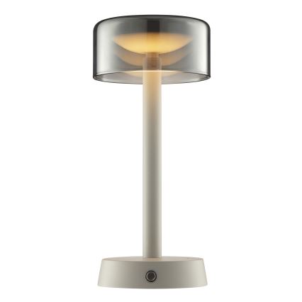 Brilliant - Dimbare oplaadbare LED-tafellamp voor buiten met aanraakbediening RAZOR LED/2,5W/5V 2700K 2600 mAh IP44 grijs