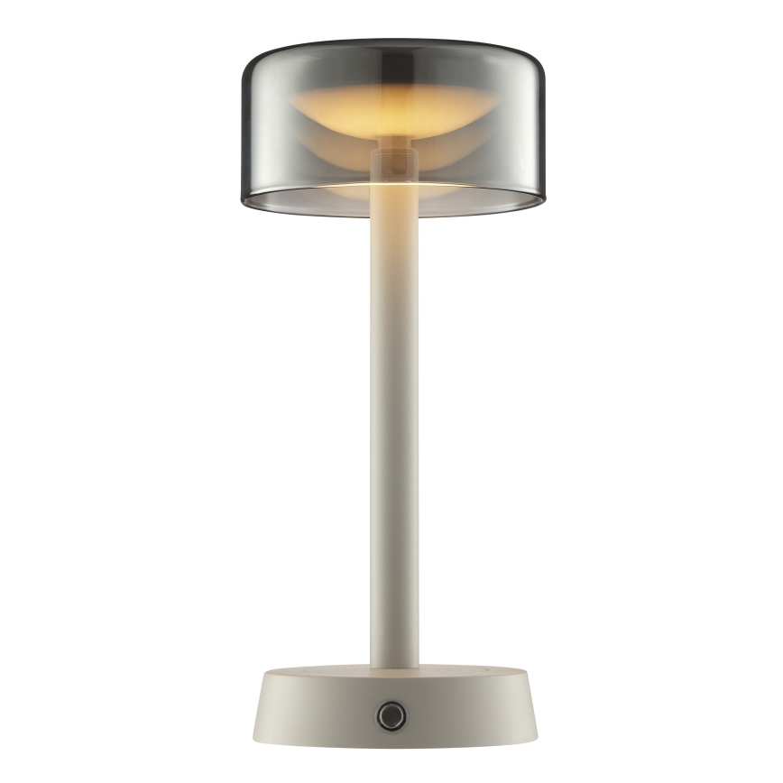 Brilliant - Dimbare oplaadbare LED-tafellamp voor buiten met aanraakbediening RAZOR LED/2,5W/5V 2700K 2600 mAh IP44 grijs
