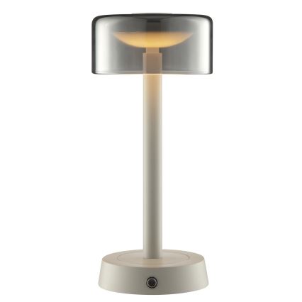 Brilliant - Dimbare oplaadbare LED-tafellamp voor buiten met aanraakbediening RAZOR LED/2,5W/5V 2700K 2600 mAh IP44 grijs