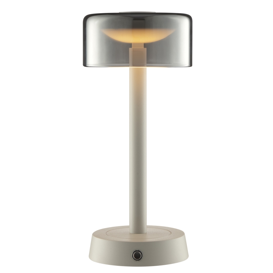 Brilliant - Dimbare oplaadbare LED-tafellamp voor buiten met aanraakbediening RAZOR LED/2,5W/5V 2700K 2600 mAh IP44 grijs