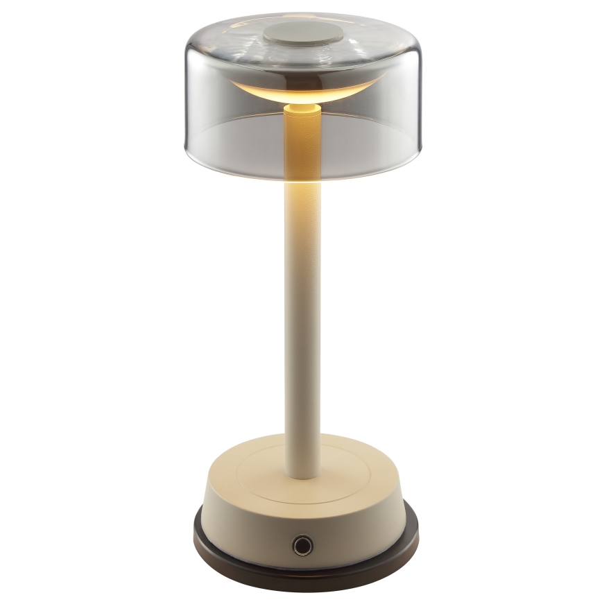 Brilliant - Dimbare oplaadbare LED-tafellamp voor buiten met aanraakbediening RAZOR LED/2,5W/5V 2700K 2600 mAh IP44 grijs