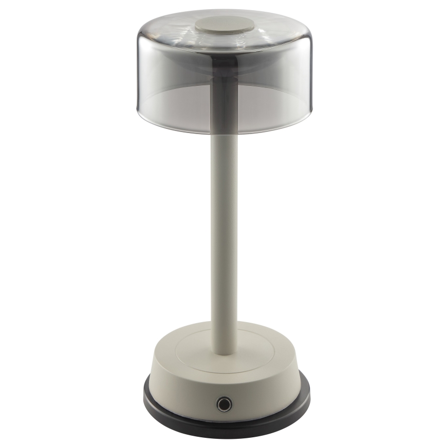 Brilliant - Dimbare oplaadbare LED-tafellamp voor buiten met aanraakbediening RAZOR LED/2,5W/5V 2700K 2600 mAh IP44 grijs