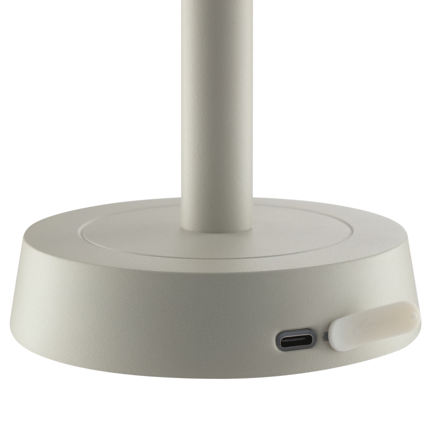 Brilliant - Dimbare oplaadbare LED-tafellamp voor buiten met aanraakbediening RAZOR LED/2,5W/5V 2700K 2600 mAh IP44 grijs