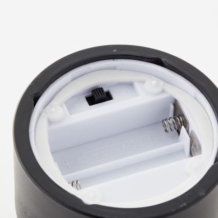 Brilliant - Set van 3 LED-kaarsen BOUGIE LED/2xAA IP44 zwart/rookkleurig