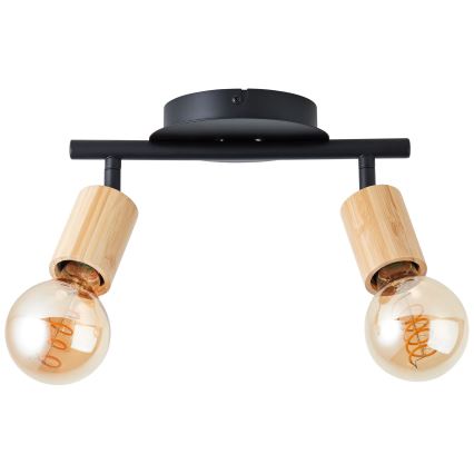 Brilliant - Spot TIFFANY 2xE27/28W/230V bamboe
