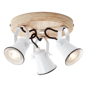 Brilliant - Spotlamp SEED 3xGU10/5W/230V wit/beige