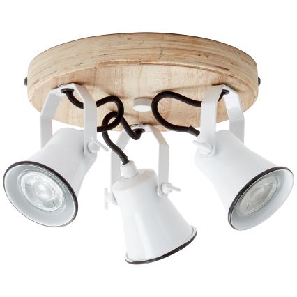 Brilliant - Spotlamp SEED 3xGU10/5W/230V wit/beige
