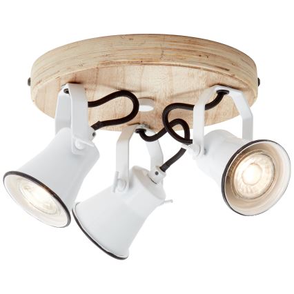 Brilliant - Spotlamp SEED 3xGU10/5W/230V wit/beige
