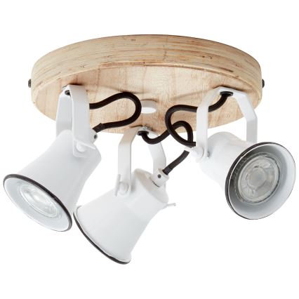 Brilliant - Spotlamp SEED 3xGU10/5W/230V wit/beige