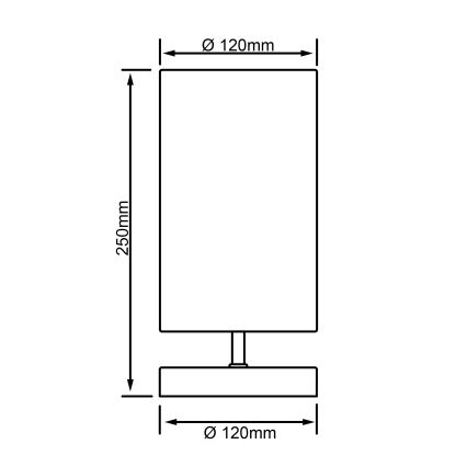 Brilliant - Tafellamp CLARIE 1xE14/40W/230V mat chroom/wit