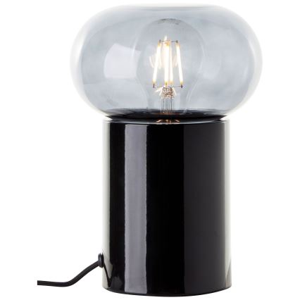 Brilliant - Tafellamp KNUT 1xE27/25W/230V zwart/doorzichtig