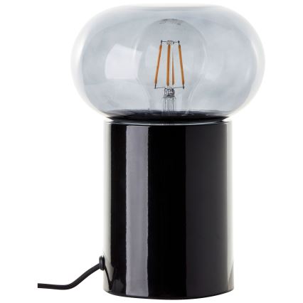 Brilliant - Tafellamp KNUT 1xE27/25W/230V zwart/doorzichtig