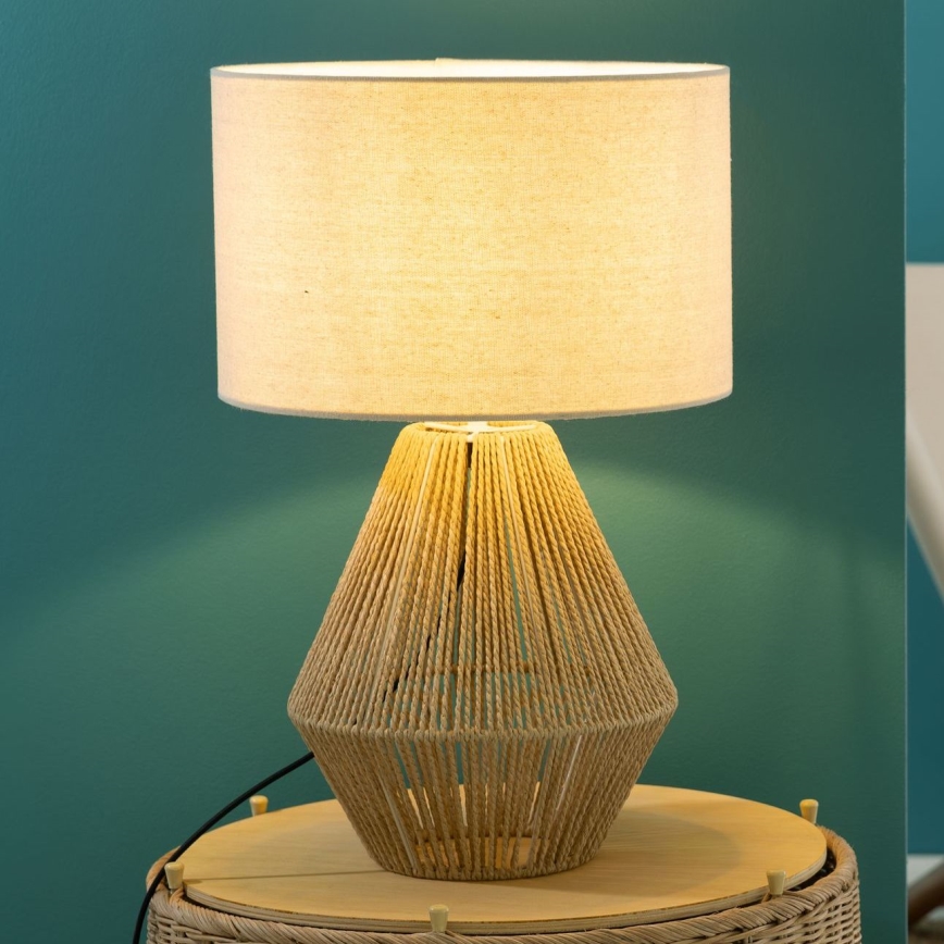 Brilliant - Tafellamp LARAINE 1xE27/42W/230V beige