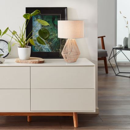 Brilliant - Tafellamp LARAINE 1xE27/42W/230V beige