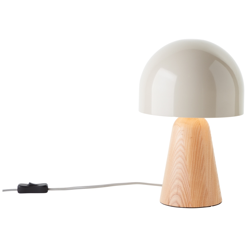 Brilliant - Tafellamp NALAM 1xE14/40W/230V beige/essehout - FSC gecertificeerd