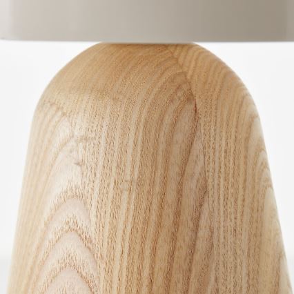 Brilliant - Tafellamp NALAM 1xE14/40W/230V beige/essehout - FSC gecertificeerd