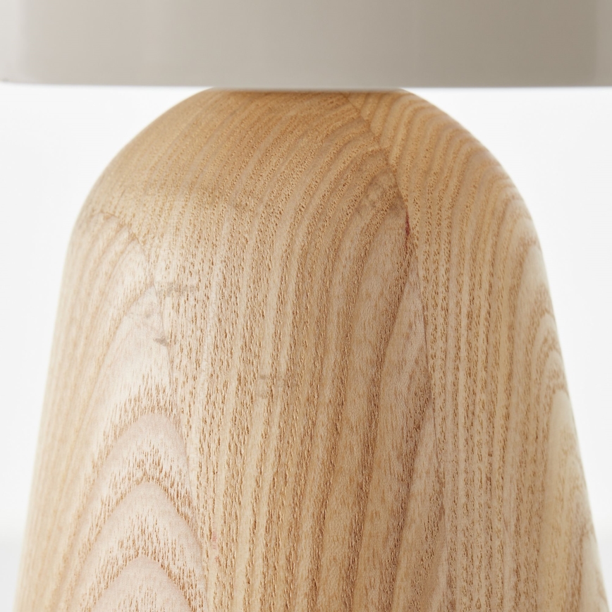 Brilliant - Tafellamp NALAM 1xE14/40W/230V beige/essehout - FSC gecertificeerd