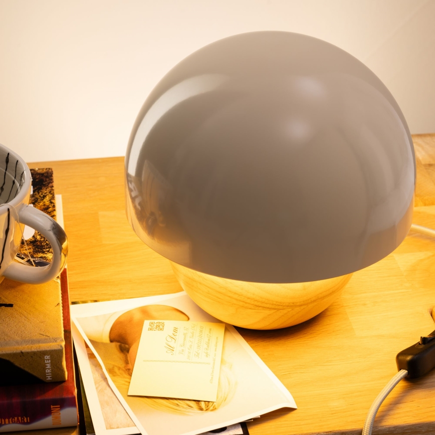 Brilliant - Tafellamp NALAM 1xE14/40W/230V grijs/essehout - FSC gecertificeerd