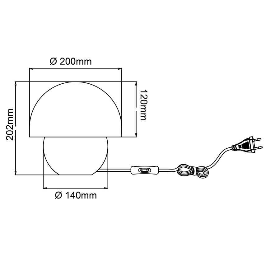 Brilliant - Tafellamp NALAM 1xE14/40W/230V grijs/essehout - FSC gecertificeerd