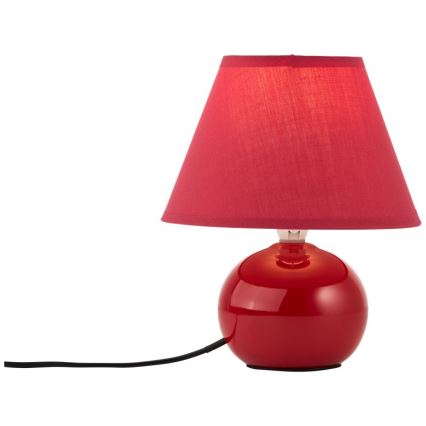 Brilliant - Tafellamp PRIMO 1xE14/40W/230V keramiek/rood