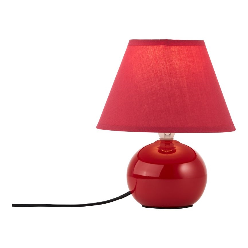 Brilliant - Tafellamp PRIMO 1xE14/40W/230V keramiek/rood