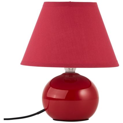 Brilliant - Tafellamp PRIMO 1xE14/40W/230V keramiek/rood