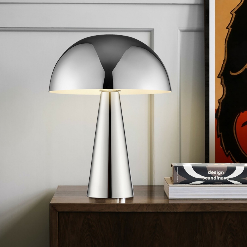 Brilliant - Tafellamp SIGRUN 1xE14/28W/230V glanzend chroom