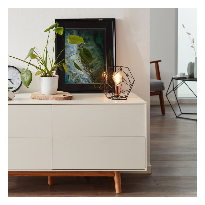 Brilliant - Tafellamp SYNERGY 1xE27/60W/230V zwart/koper