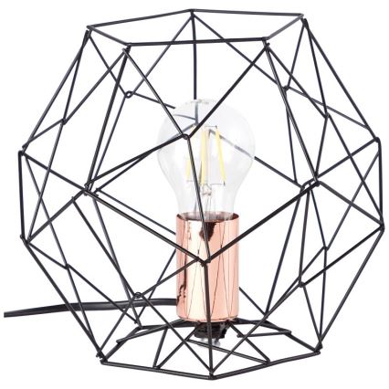 Brilliant - Tafellamp SYNERGY 1xE27/60W/230V zwart/koper