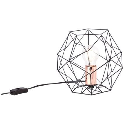 Brilliant - Tafellamp SYNERGY 1xE27/60W/230V zwart/koper