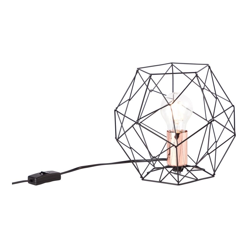 Brilliant - Tafellamp SYNERGY 1xE27/60W/230V zwart/koper