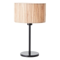 Brilliant - Tafellamp WIMEA 1xE27/52W/230V zwart/beige