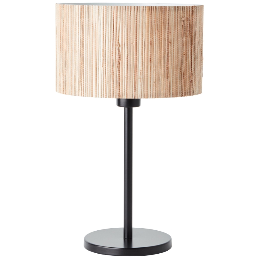 Brilliant - Tafellamp WIMEA 1xE27/52W/230V zwart/beige