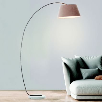 Brilliant - Vloerlamp BROK 1xE27/60W/230V taupe